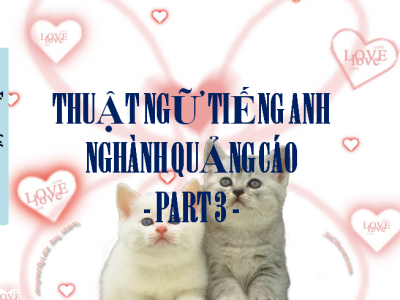 chủ đề 207: thuật ngữ tiếng Anh về quảng cáo